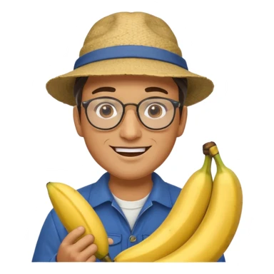 Male accountant loves fishing bananas movies and comics and is Italian sticker