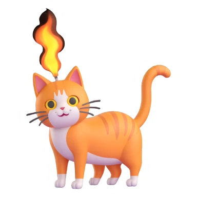 A farting cat sticker