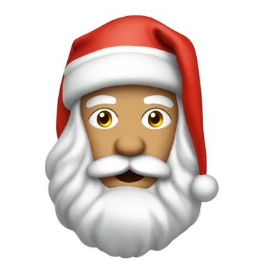 Santa in blowup costume sticker