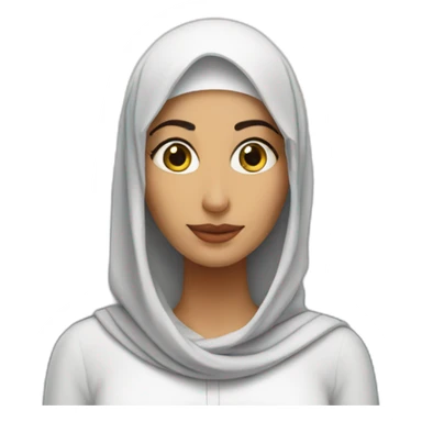 Arabic women with the twin tower behind her sticker