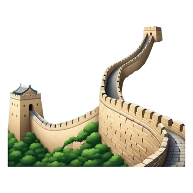 great wall of china, no frame sticker