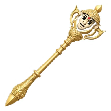 Hanuman gada emoji mace sticker