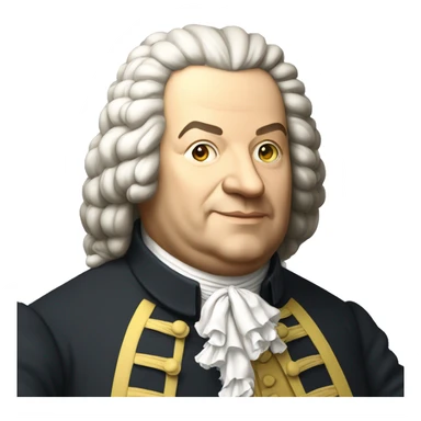 johann bach standing sticker