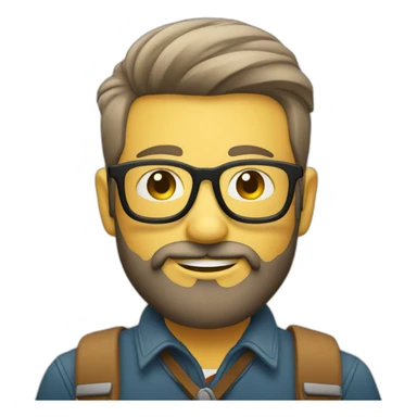 hipster default user color badge sticker
