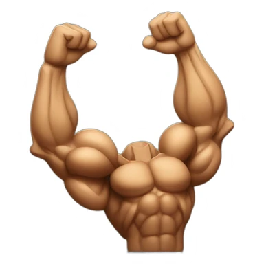 Trained arm muscles sticker