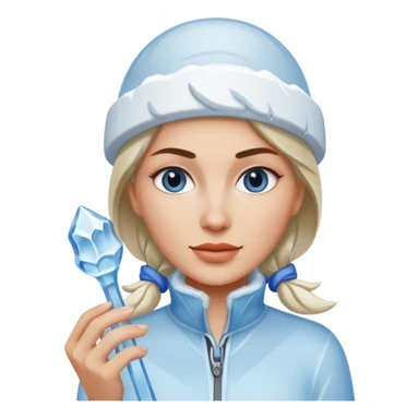 female ice sculptor sticker