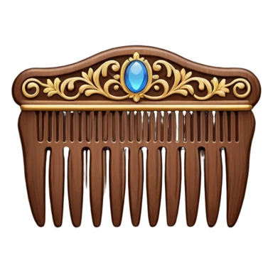 dark brown royal comb sticker