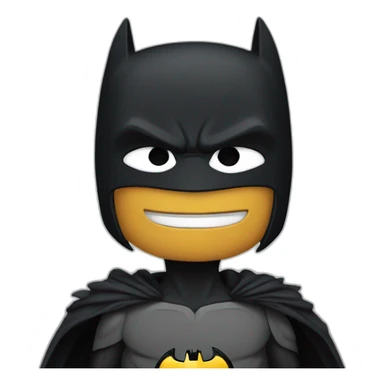 Batman as a crow man sticker