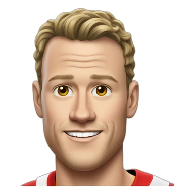 Jonathan Toews as rainbow beach bum sticker