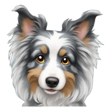 Blue Merle bernadoddle sticker