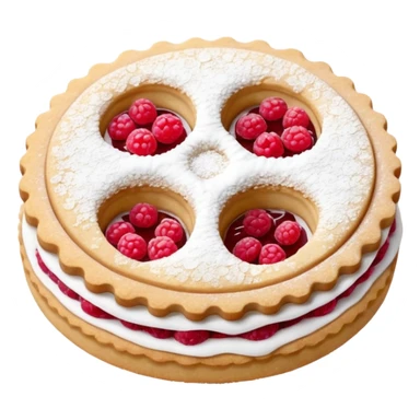 linzer cookie sticker