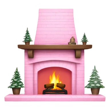 Winter Pink FirePlace sticker