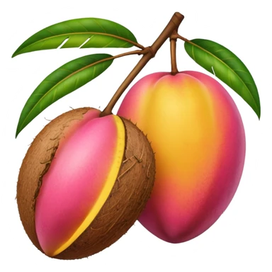mango rosa y coco sticker
