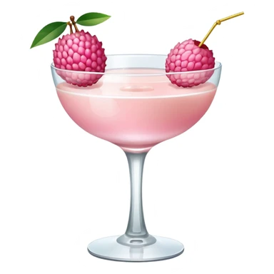 baby pink lychee martini drink sticker