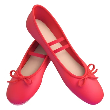 red ballet shoes sticker