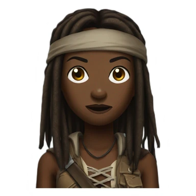 Michonne sticker