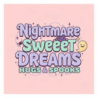 pastel horror banner, cute, expressive, minimal, variation 2 sticker