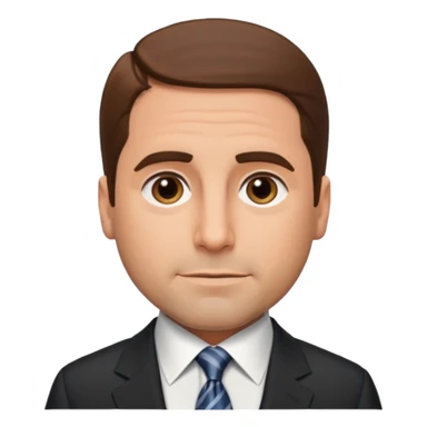 michael scott from the office, realistic sticker