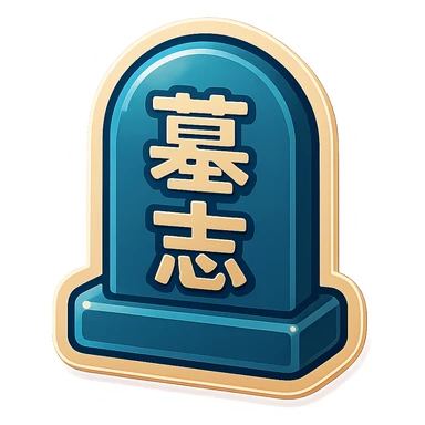 The same grave but facing in right not left  sticker