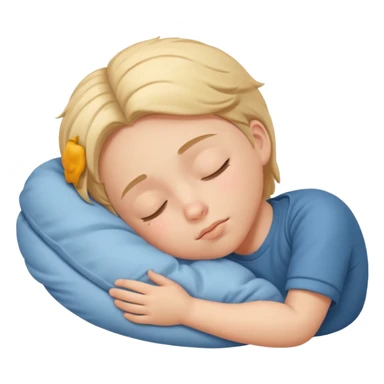 Cute sleeping kid sticker