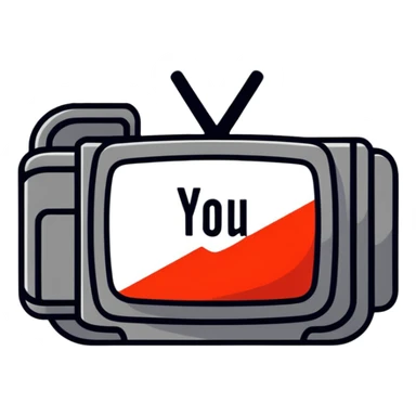 YouTube logo speedy fast version sticker