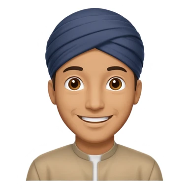 Muslim man greeting sticker