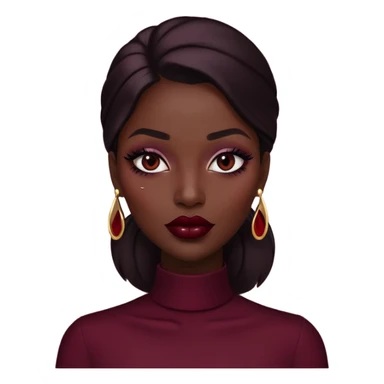 cewe dark feminim maroom sticker