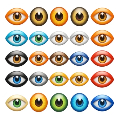 Different animals eye's only sticker