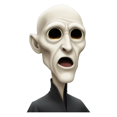 Voldemort as an emoji no nose  sticker
