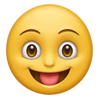 Um emoji souriant classique avec des yeux draguer, qui met un doigt dans sa bouche  sticker