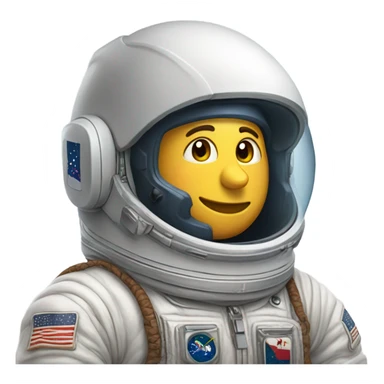 Astronauta con audífonos sticker