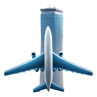 plane with two skyscraper sticker
