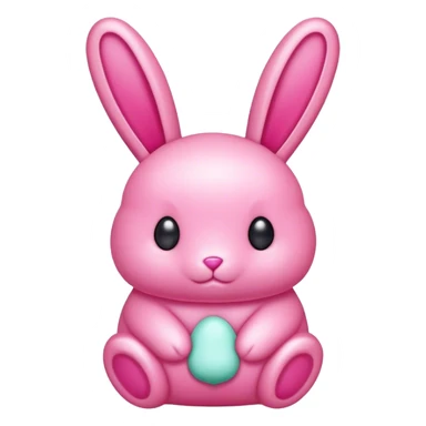 Pink peeps candy bunny sticker