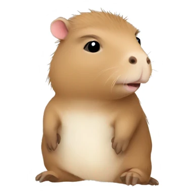 Baby capybara adorable sticker