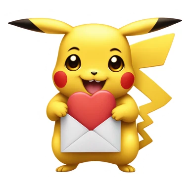 Love you pikachu sticker