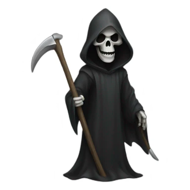 time sheet grim reaper sticker