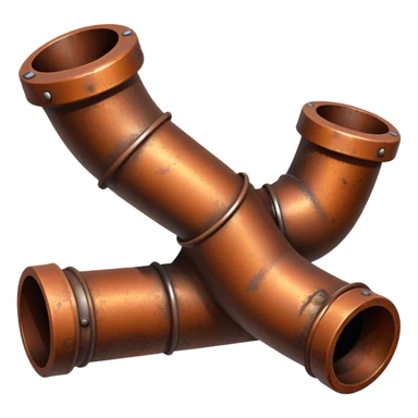 single plumbing pipe sticker