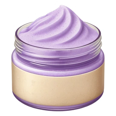 Pale purple body scrub sticker