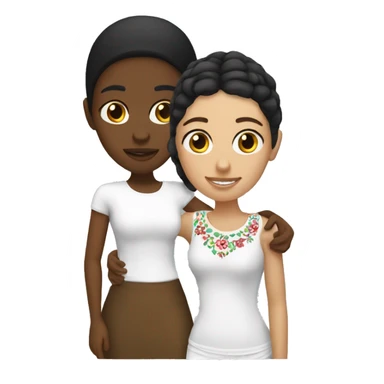 White and Mexican besties  sticker