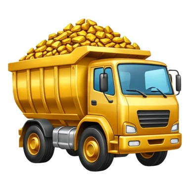ore truck with gold ore sticker