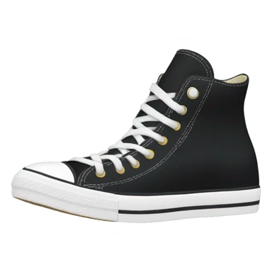 Black converse shoe sticker