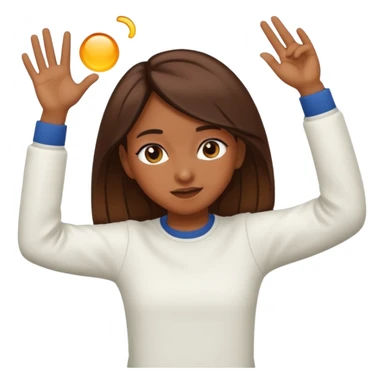 Girl dabbing sticker