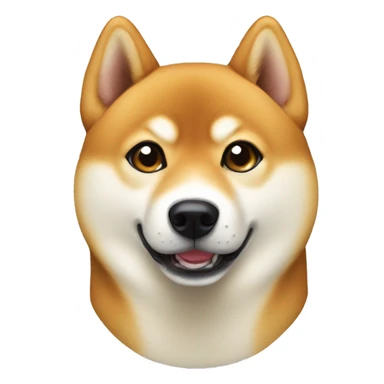 shiba inu indoors looking at viewer no eyebrows sticker