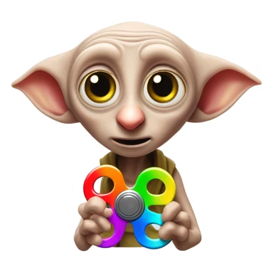 Dobby with a Fidget spinner sticker