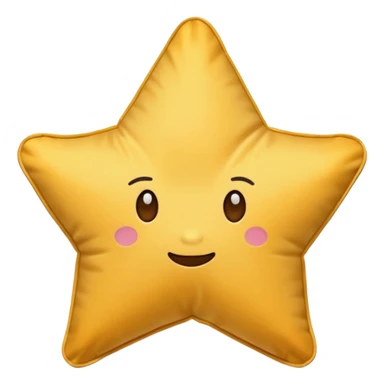 star shaped pillow  sticker