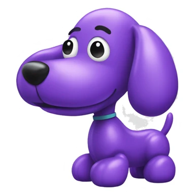 Purple balloon dog sticker
