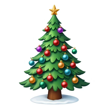 Christmas tree snoe sticker