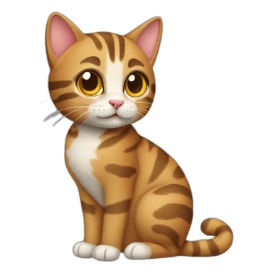 Tabby Cat Full Body sticker