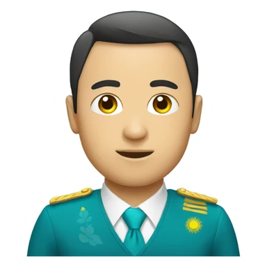 kazakhstan and apple sticker