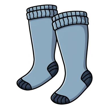 feet with striped socks sticker